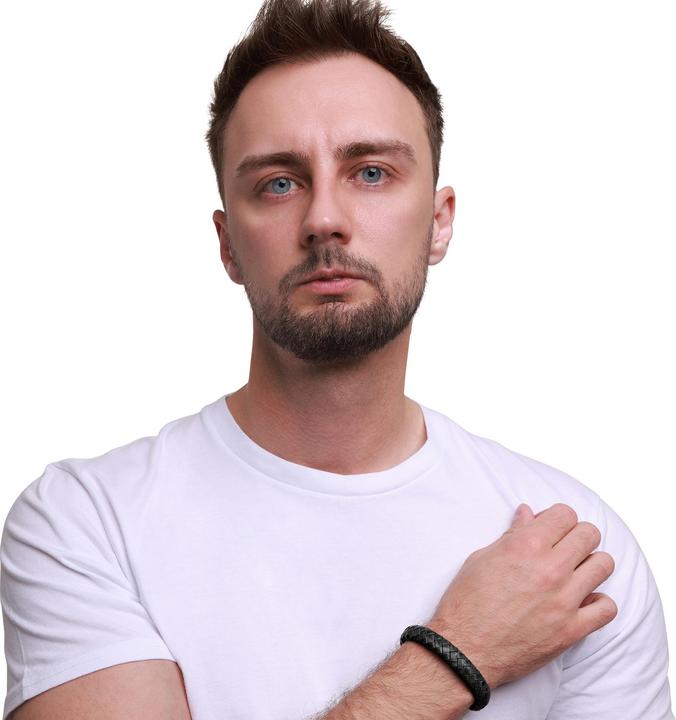 Image du produit Heideman Bracelet en cuir Enno (23 cm, 100% cuir)