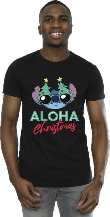 Produktbild Disney Lilo And Stitch Christmas Tree Shades TShirt (3XL)