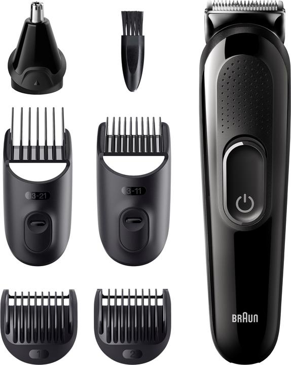 Produktbild Braun All-in-One 3 Trimmer MGK3322, 6-in-1 Barttrimmer für Herren, 5 Aufsätze
