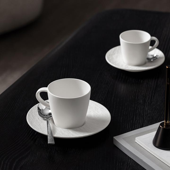 Image du produit Villeroy & Boch Kaffeeuntertasse 6 Stk Manufacture Rock blanc (6 x)