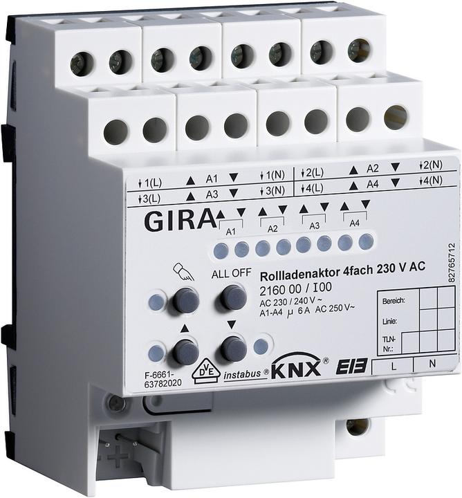 Produktbild Gira Rollladenaktor KNX/EIB REG 216000 (Rolladenaktor)