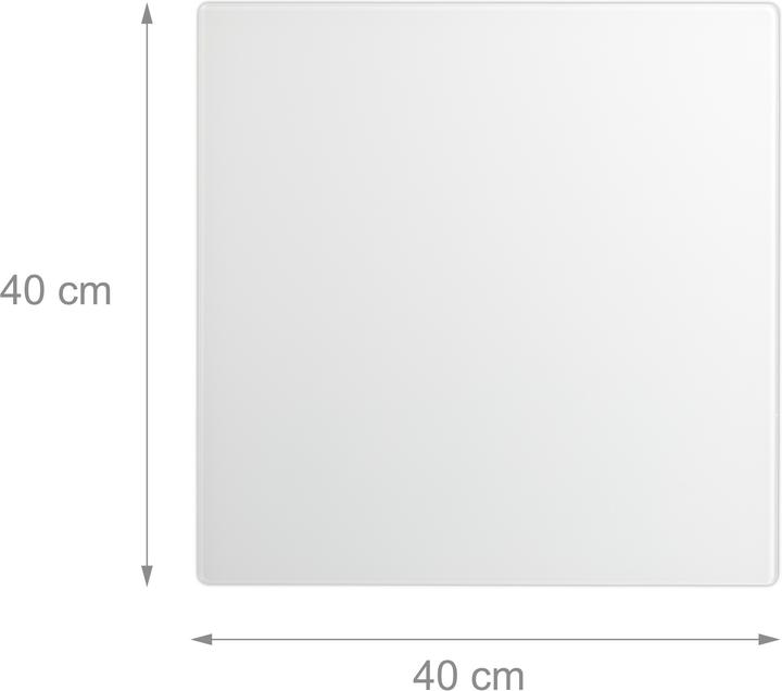 Produktbild Relaxdays Glas-Magnetboard (Magnettafel, 40 x 0.4 x 40 cm)