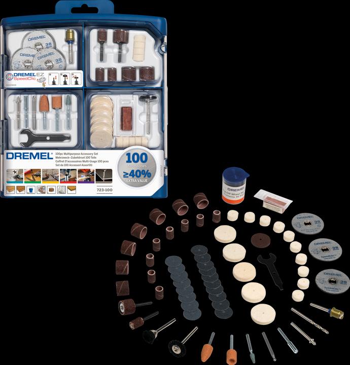 Produktbild Dremel Mehrzweck-Zubehörset 100 tlg.