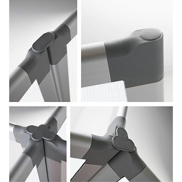 Actual product image smiT Modular partition, transparent, HxWxD 1850 x 1250 x 500 mm, aluminium frame