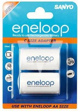 Produktbild Panasonic eneloop BQ-BS2E/2E C Adapter (2 Stk., C)
