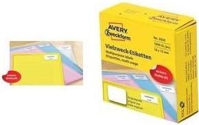 Produktbild Avery 3831 Abgerundetes Rechteck Dauerhaft Weiss 400Stück(e) selbstklebendes Etikett