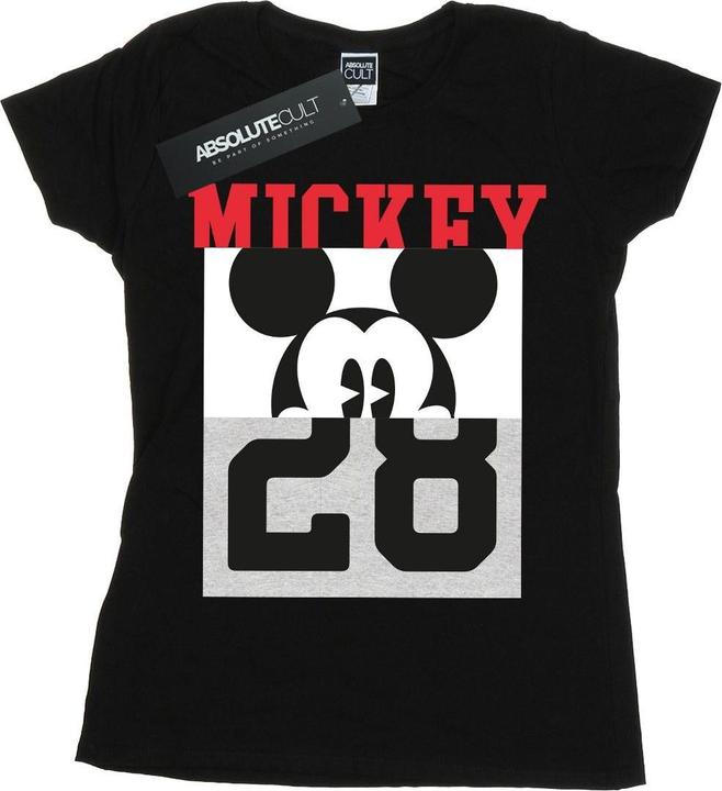 Actual product image Disney Womens/Ladies Mickey Mouse Notorious Split Cotton T-Shirt (XL)