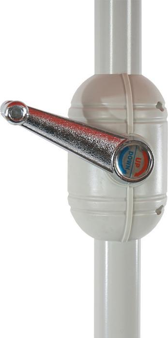 Image du produit Swisshandel24 Parasol semi-circulaire, demi-parasol balcon, UV 50+ polyester/alu 3kg 270cm (2.70 m)