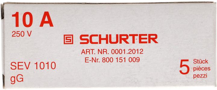 Max Hauri Schurter DT, 5 Stück (Diazed-Sicherung, 10 A, Träge)