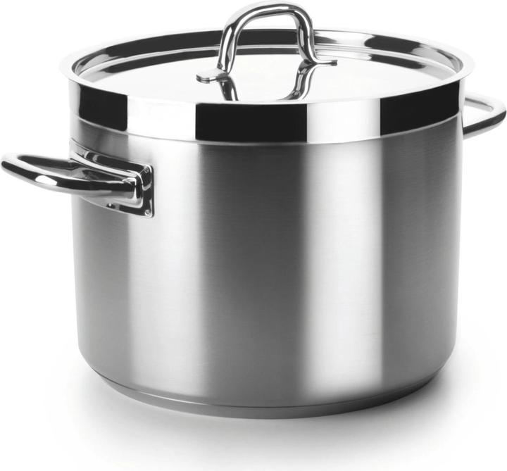 Lacor Chef Luxe Casserole avec couvercle D28cm H26cm 13.5lt (28 cm, Casserole, Acier inoxydable)