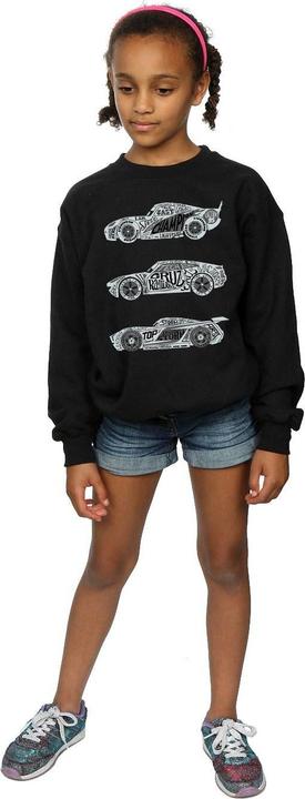 Immagine prodotto Disney Cars Text Racers Felpa Ragazze (140, 146)