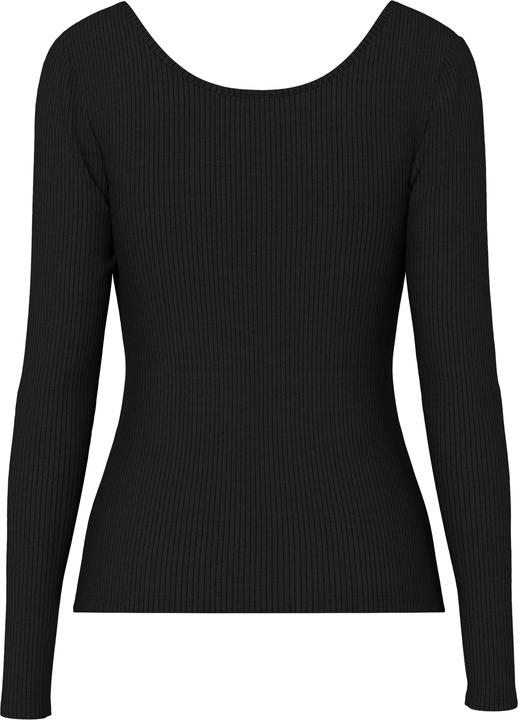 Actual product image Pieces Front buttoned ribbed top (XS)