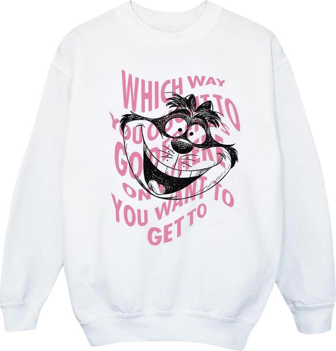 Disney Mädchen Alice im Wunderland Chesire Katze Sweatshirt