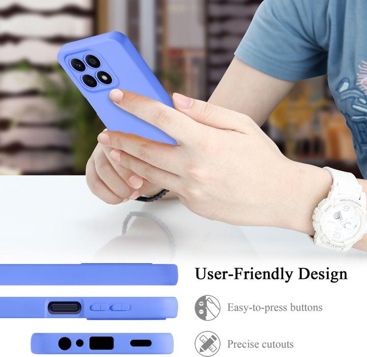 Actual product image Cadorabo Case for Honor x8a TPU in liquid protection silicone design (Honor X8a)