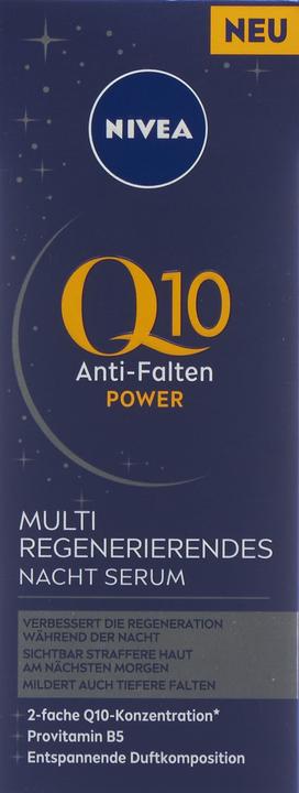 Actual product image NIVEA Q10 Power Anti-Wrinkle Regenerating Night Serum (30 ml)