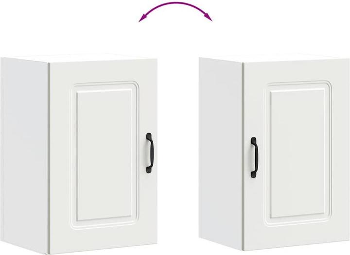 Produktbild VidaXL Küchen-Hängeschrank Kalmar Weiss Holzwerkstoff Wandschrank Küche (40 x 31 x 60 cm)