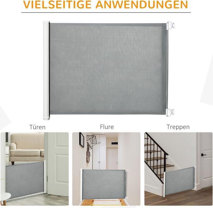 Produktbild Swisshandel24 Hunde Türschutzgitter Treppenschutzgitter Treppenschutz Sicherheitstrennwand Trennwand Türschutz Tre (5.50 cm)