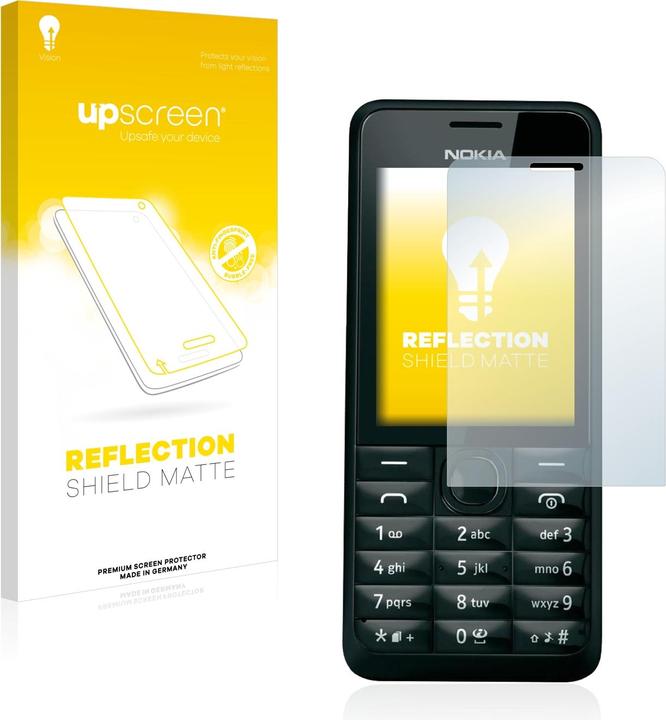 Produktbild upscreen Schutzfolie Displayschutz Displayschutzfolie Folie Matt Entspiegelungsfolie (1 Stück, Nokia 301)