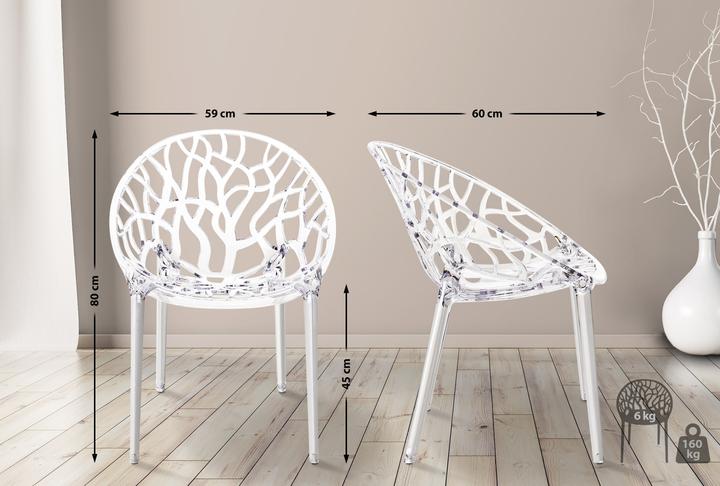 Image du produit CLP Chaise empilable CRYSTAL, transparent