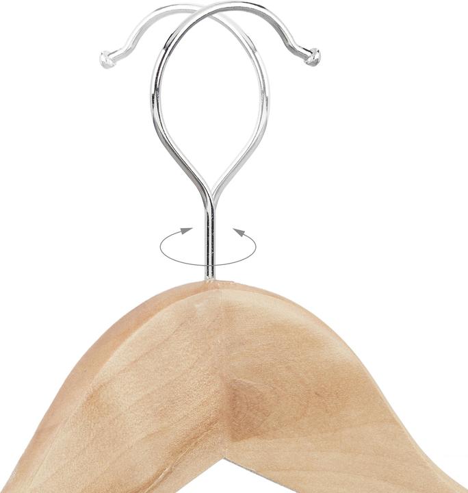 Actual product image Relaxdays 40x wooden hangers (40 x)