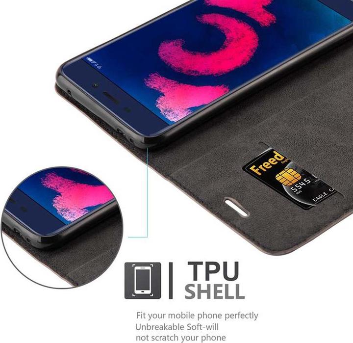 Actual product image Cadorabo Book Invisible Magnet Cover (Honor 6C Pro)