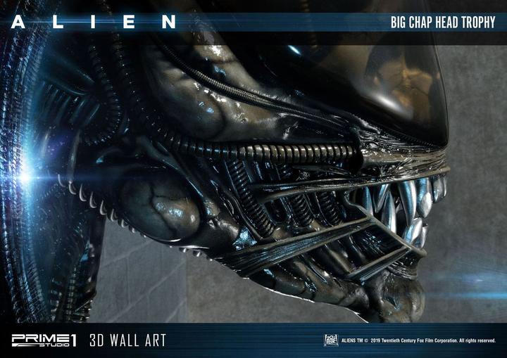 Actual product image Prime 1 Studio Alien plaque murale 3D Big Chap Head Trophy 58 cm