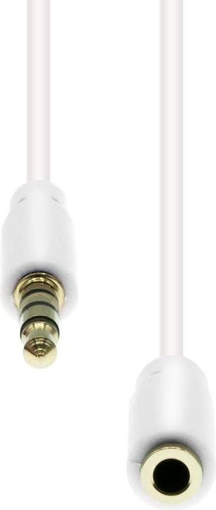 Actual product image ProXtend Mini-Jack 4-Pin Slim Extension Cable White 1M (1 m)