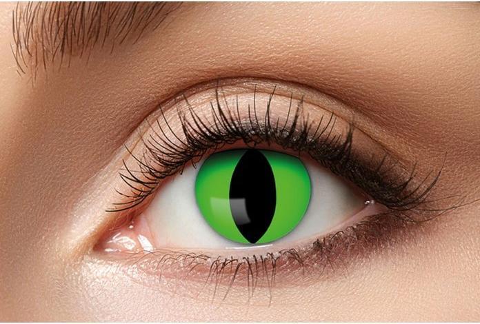 Immagine prodotto Fasnacht Lenti a contatto gatto verde (Nero, Verde)