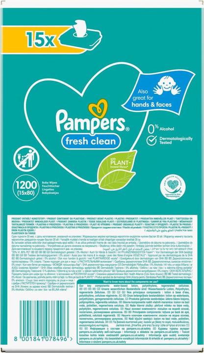 Image du produit Pampers Fresh Clean (1200 pièce(s))