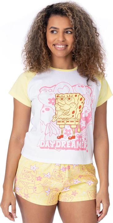 Spongebob Squarepants Womens/Ladies Short-Sleeved Pyjama Set