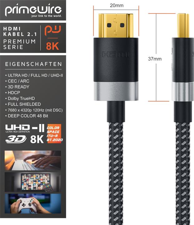 Productafbeelding Primewire HDMI (Type A) - HDMI (Type A) (5 m, HDMI)