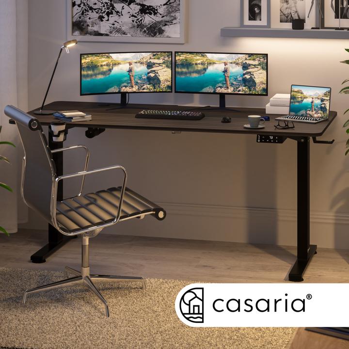 Image du produit Casaria Bureau réglable en hauteur (140 x 60 x 118 cm)