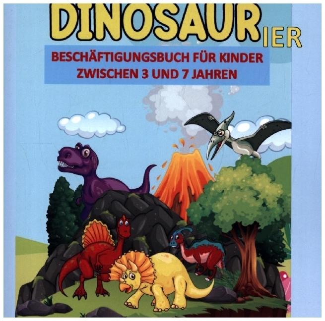 Actual product image Dinosaurier-Aktivittsbuch fr Kinder: 100 Seiten kleines Dinosaurier-Aktivittsbuch, Ausmalbilder