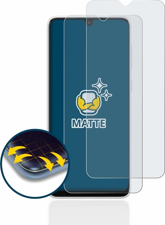Actual product image BROTECT Anti-glare screen protector matt (2 Piece, Samsung Galaxy A03)