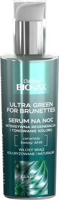 Produktbild L´Biotica Biovax Glamour Ultra Green Night Hair Serum For Brunettes 100Ml (100 ml)