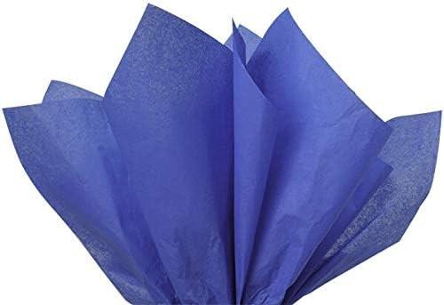 Actual product image Unique Tissue paper royal blue (Wrapping paper, 10 x)