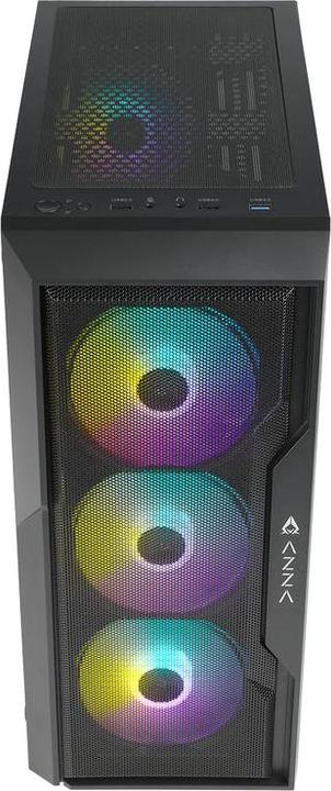 Image du produit Azza Boitier Moyen Tour ATX Fighter RGB avec panneau vitré (Noir) (ATX, ITX, mATX)
