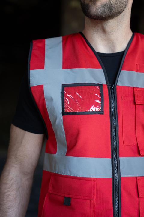 Produktbild Korntex Gefütterte Warnweste (L)