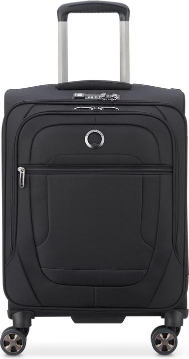 Delsey Helium DLX Slim -matkalaukku, musta (40 l, Handgepäck (bis 50l))