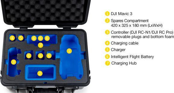 Produktbild B&W International DJI Mavic 3 Fly More Combo Transportkoffer B&W Typ 4000 gelb (Drohnen Koffer, DJI Mavic 3)
