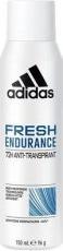 Immagine prodotto adidas Fresh Endurance Deodorant Spray per Donne Protezione di 72 ore Formula Vegana Senza Alcool 150ml (Getto vaporizzato, 150 ml)