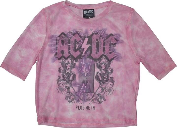 AC/DC Plug Me In Kurzes Top Langärmlig (XXS)