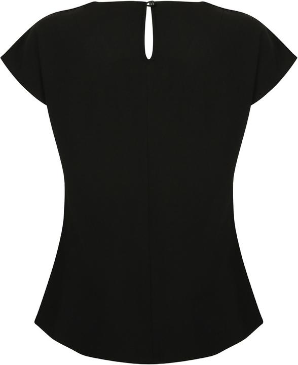 Produktbild Henbury Top mit FaltenDesign vorne kurzärmlig (XXL)