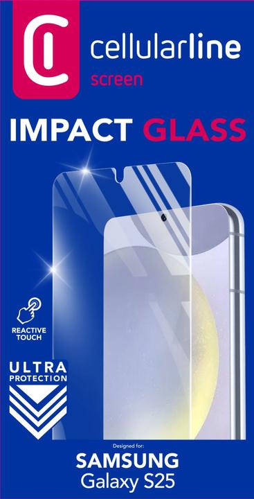 Immagine prodotto Cellularline Impact Glass - Galaxy S25 (1 Pezzo/i, Samsung Galaxy S25)