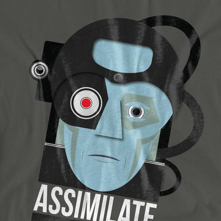 Actual product image Unisex Adult Assimilate or Die T-Shirt (M)