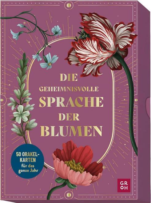 Produktbild Die geheimnisvolle Sprache der Blumen - 50 Orakelkarten für das ganze Jahr (Deutsch, Groh Verlag, 2024)