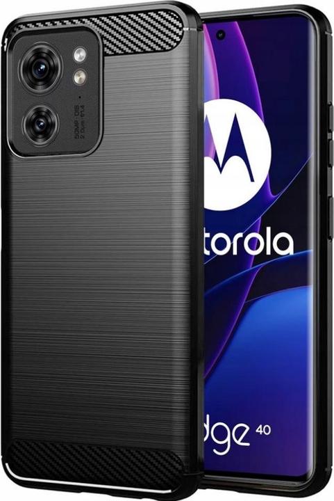 Produktbild Screenguard Motorola Edge 40 Hülle Carbon Brushed Soft TPU (Motorola Edge 40)