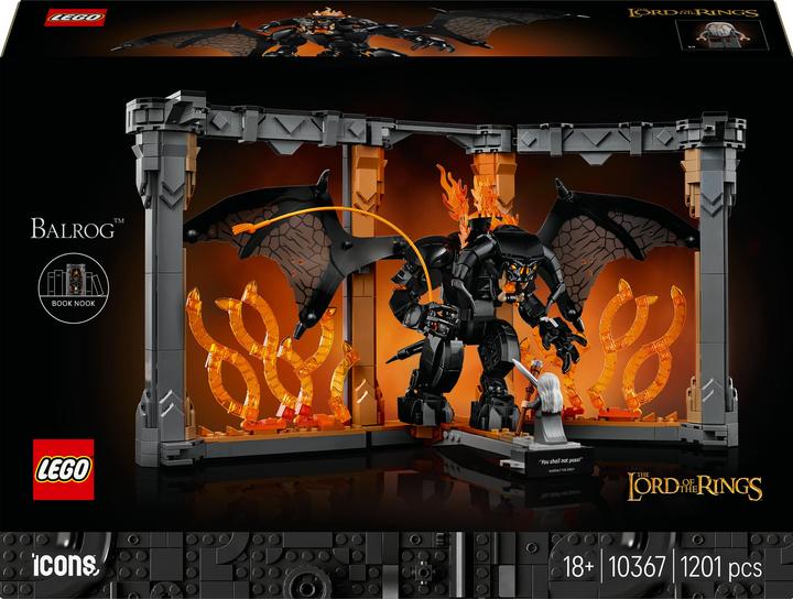 LEGO The Lord of the Rings: Balrog™ bookend (10367, LEGO Icons)
