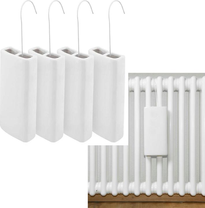 Produktbild Pearl 4er-Set Wasserverdunster für Heizkörper, Keramik, Luftbefeuchter