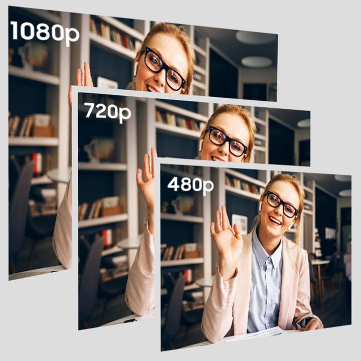Image du produit Avizar Webcam HD 1080P grand angle en streaming avec lumière LED + microphone - Noir (2 Mpx)